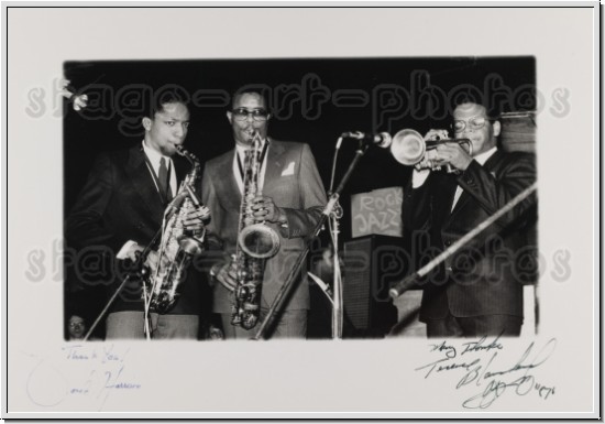v.l.: Donald Harrison - as, Jean Toussaint - ts, Terence Blanchard - tp, (Art Blakey's Jazzmessengers)