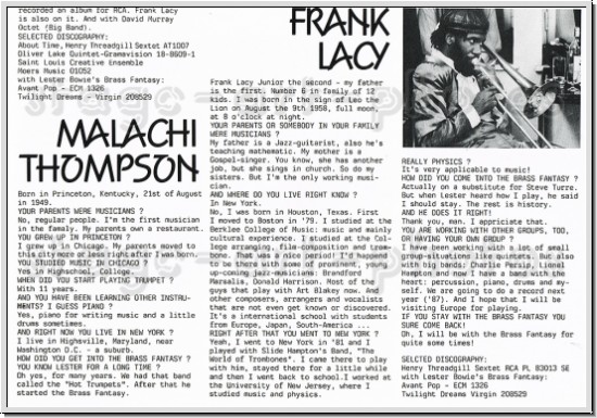 Lester Bowie´s Brass Fantasy