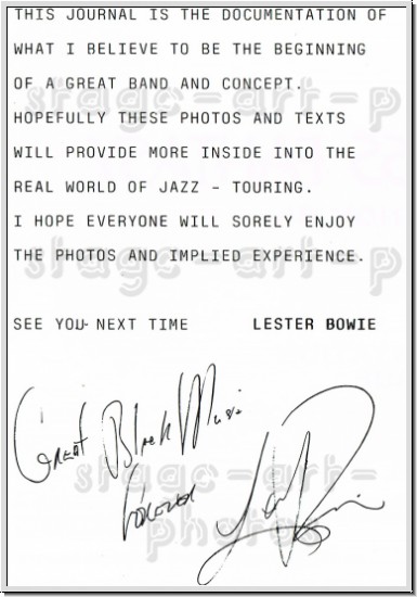 Preview: Lester Bowie´s Brass Fantasy